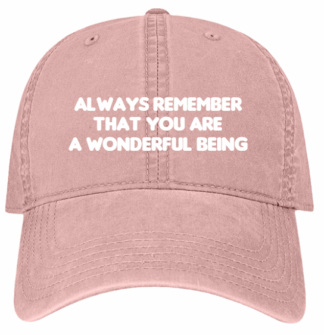 HATS-PRE-ORDER: YOU ARE WONDERFUL-DUSTY ROSE
