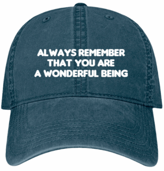 HATS-PRE-ORDER: YOU ARE WONDERFUL-NAVY BLUE