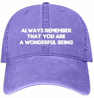 HATS-PRE-ORDER: YOU ARE WONDERFUL-PURPLE