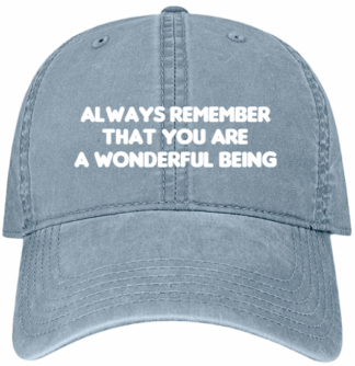 HATS-PRE-ORDER: YOU ARE WONDERFUL-SLATE BLUE