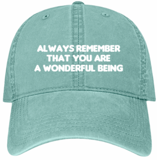 HATS-PRE-ORDER: YOU ARE WONDERFUL-SOFT PINE